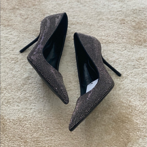 NWT! Zara Rhinestone Embellished Pumps - size 8 US / 39 EUR - Picture 3 of 5